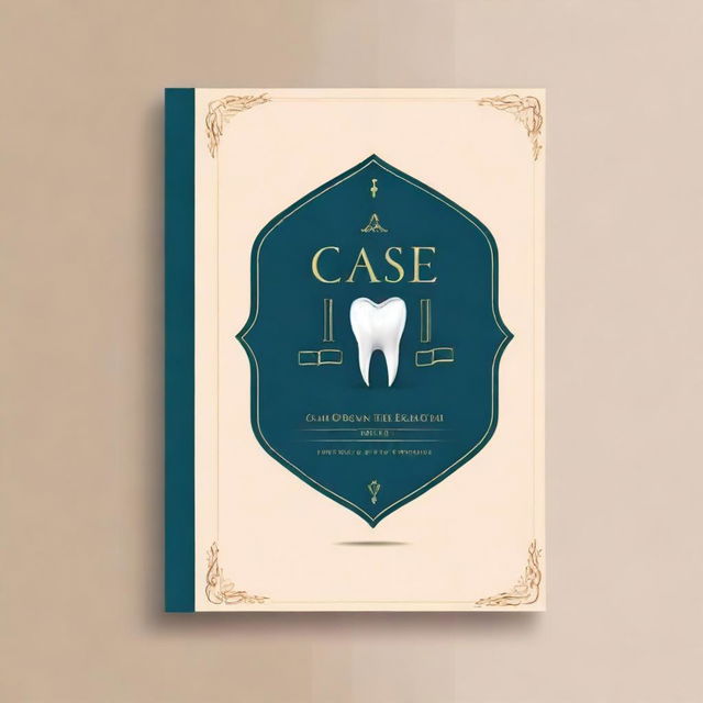 Create an elegant and creative book cover for a dental book titled 'Case Album'