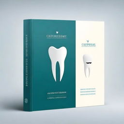 Create an elegant and creative book cover titled 'Case Album' for a dental book