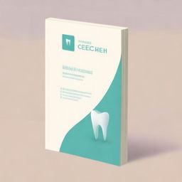 Create an elegant and creative dental book cover titled 'Case Album'