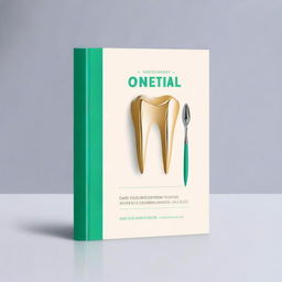 Create an elegant and creative dental book cover titled 'Case Album'