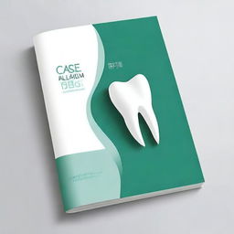 Create an elegant and creative dental book cover titled 'Case Album'