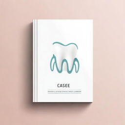 Create an elegant and creative dental book cover titled 'Case Album'