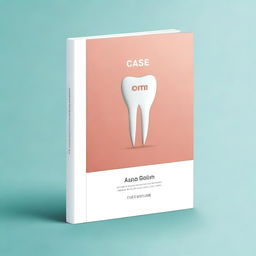 Create an elegant and creative dental book cover titled 'Case Album'