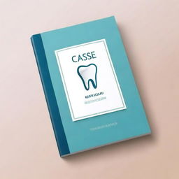 Create an elegant and creative dental book cover titled 'Case Album'