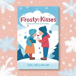 Create a book cover with the title 'FROSTY KISSES'