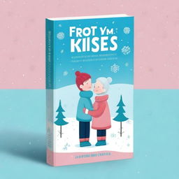 Create a book cover with the title 'FROSTY KISSES'