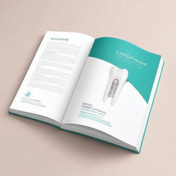 Create an elegant and creative book cover titled 'Case Album' for a dental book