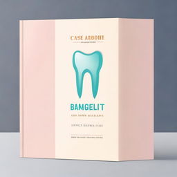 Create an elegant and creative book cover titled 'Case Album' for a dental book