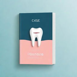 Create an elegant and creative book cover for a dental book titled 'Case Album'