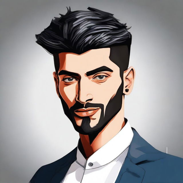 Create a detailed portrait of a character named Zayn Ibdad Khan