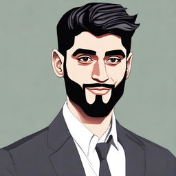 Create a detailed portrait of a character named Zayn Ibdad Khan