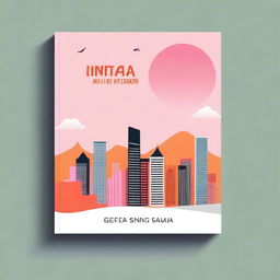 Create a novel cover for 'Lintas Negara Dan Benua' written in elegant and large font at the top or center of the cover