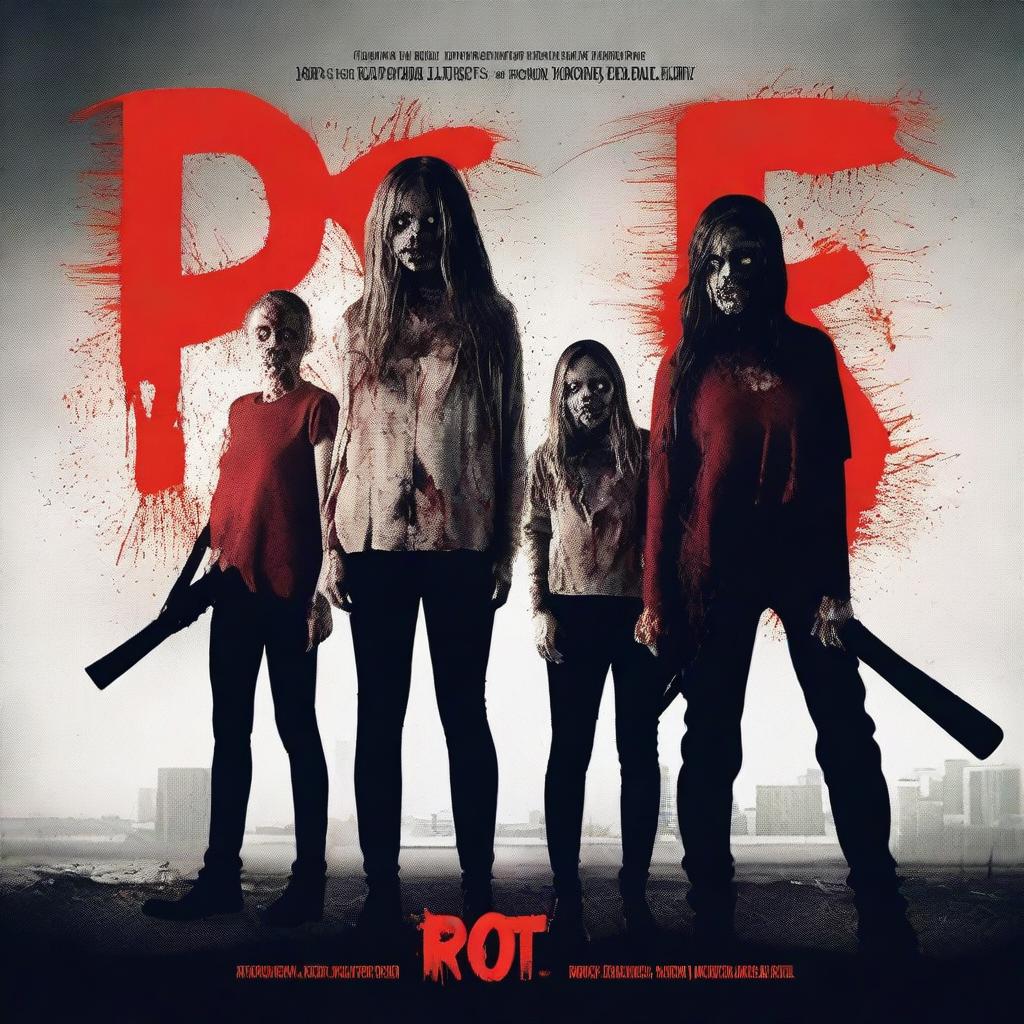 Create a movie poster for an original short film titled 'ROT'