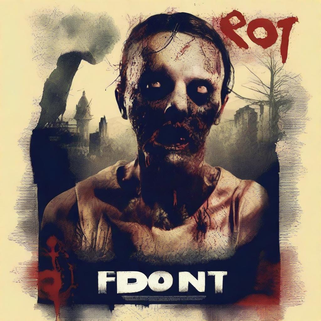 Create a movie poster for an original short film titled 'ROT'