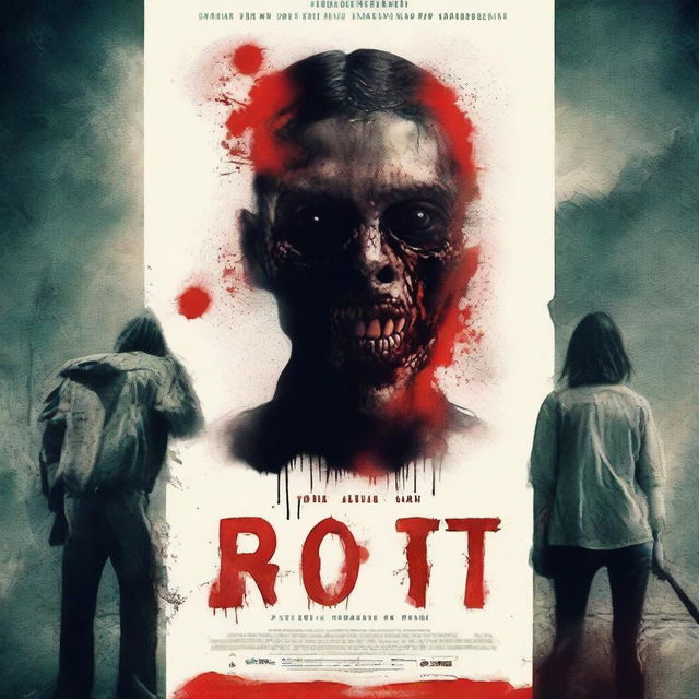 Create a movie poster for an original short film titled 'ROT'