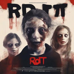 Create a movie poster for an original short film titled 'ROT'