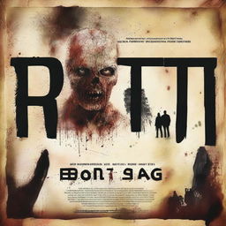 Create a movie poster for an original short film titled 'ROT'