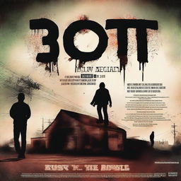 Create a movie poster for an original short film titled 'ROT'