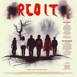 Create a movie poster for an original short film titled 'ROT'