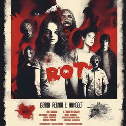 Create a movie poster for an original short film titled 'ROT'