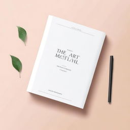 Create an engaging cover page for an ebook about minimalism