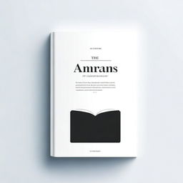 Create an engaging cover page for an ebook about minimalism