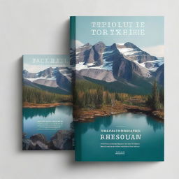 An ebook mockup cover depicting an adventurous journey through the rugged landscapes of the Northwest Territories of Canada