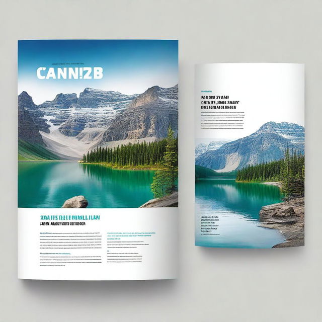 Create a travel guide ebook mockup cover featuring an adventurous journey through the Northwest Territories of Canada