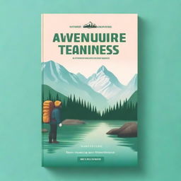 A travel guide ebook mockup cover showcasing an adventure in the Northwest Territories of Canada