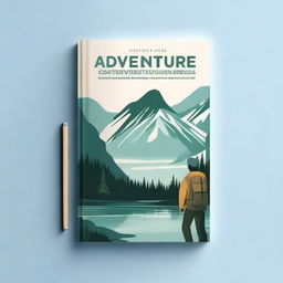 A travel guide ebook mockup cover showcasing an adventure in the Northwest Territories of Canada