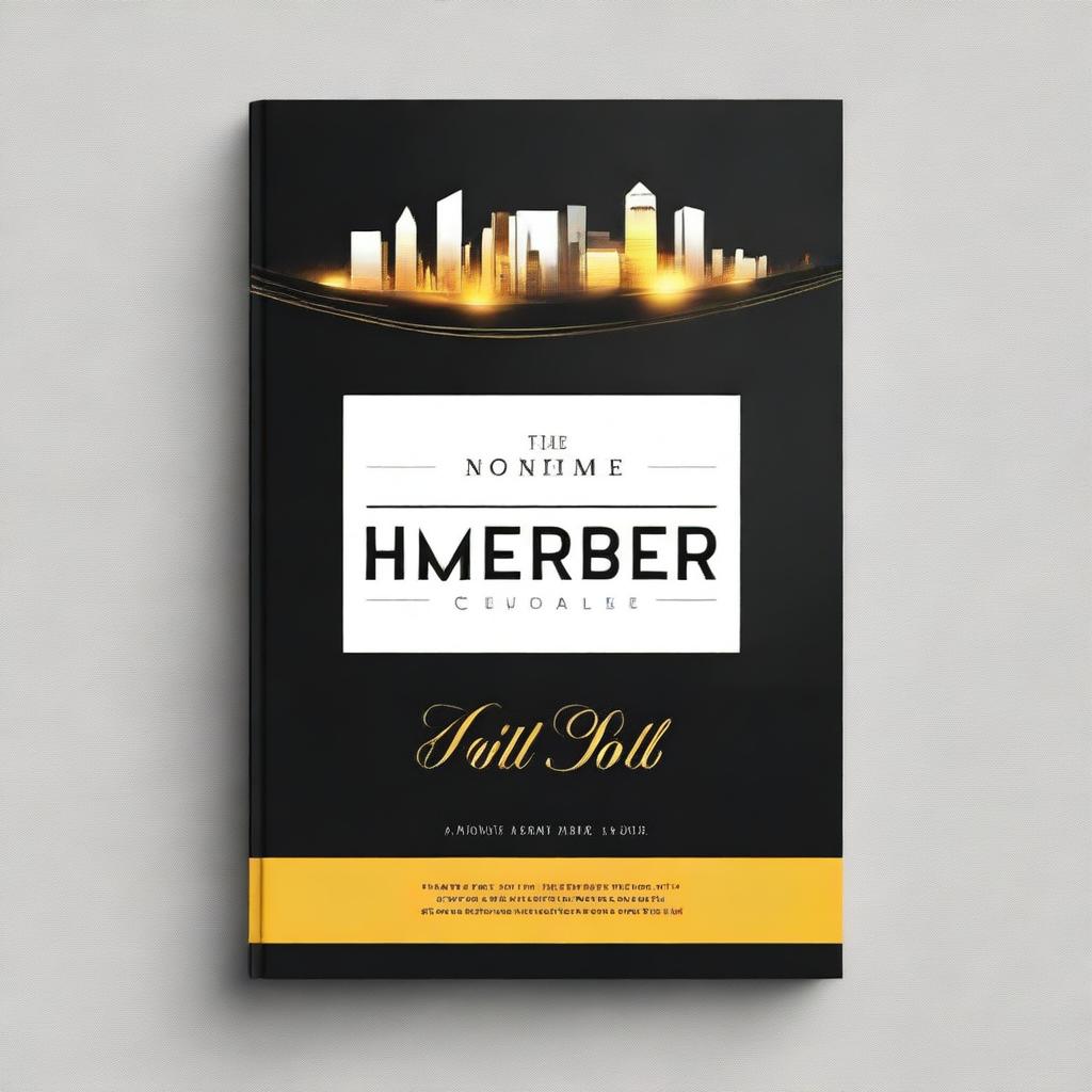 A professional book cover design featuring a modern and sleek layout