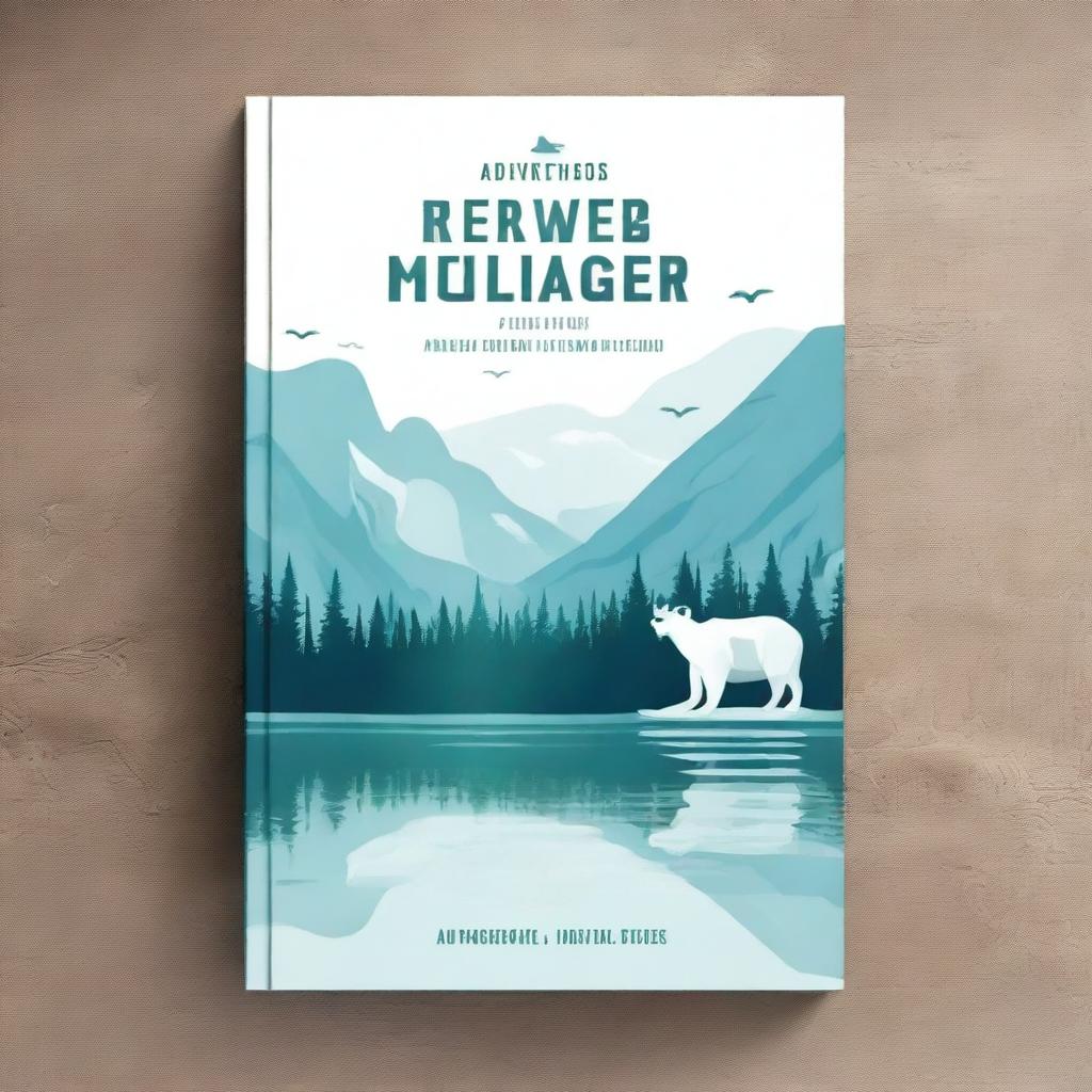 Create an ebook mockup cover for a travel guide about adventure in the Northwest Territories of Canada