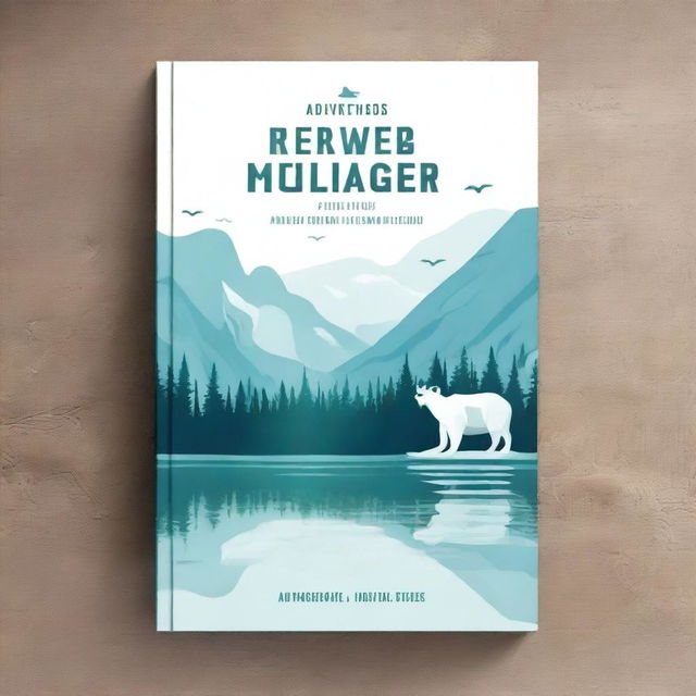 Create an ebook mockup cover for a travel guide about adventure in the Northwest Territories of Canada