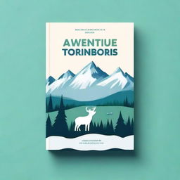 Create an ebook mockup cover for a travel guide about adventure in the Northwest Territories of Canada