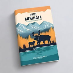 Create a travel guide ebook mockup cover featuring an adventurous scene in the Northwest Territories of Canada