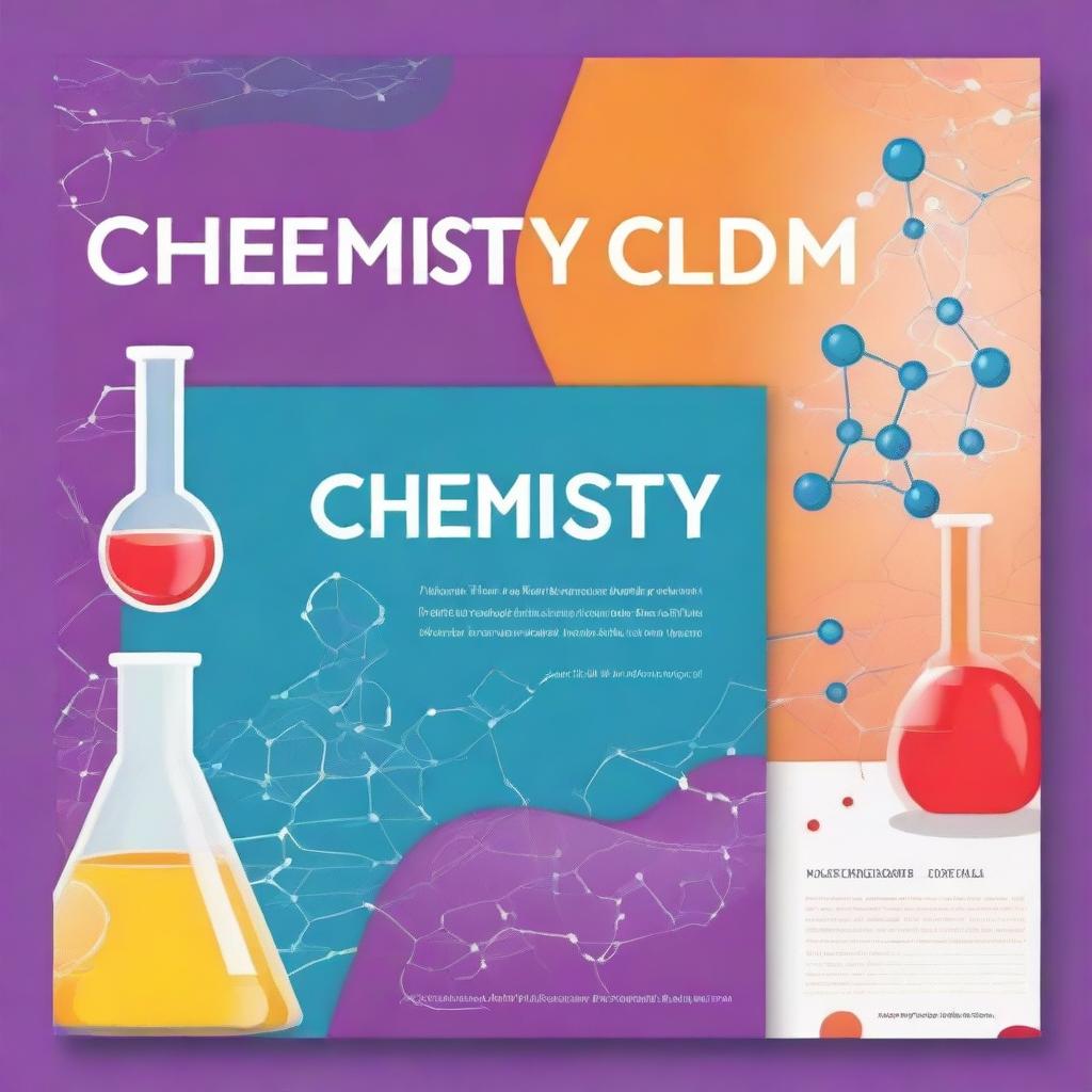 A detailed and professional cover for a chemistry test book