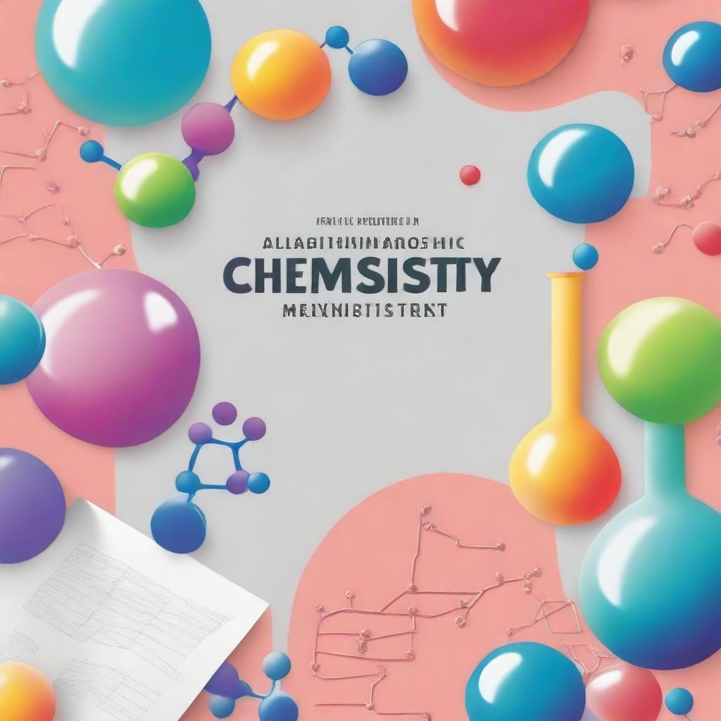 A detailed and professional cover for a chemistry test book