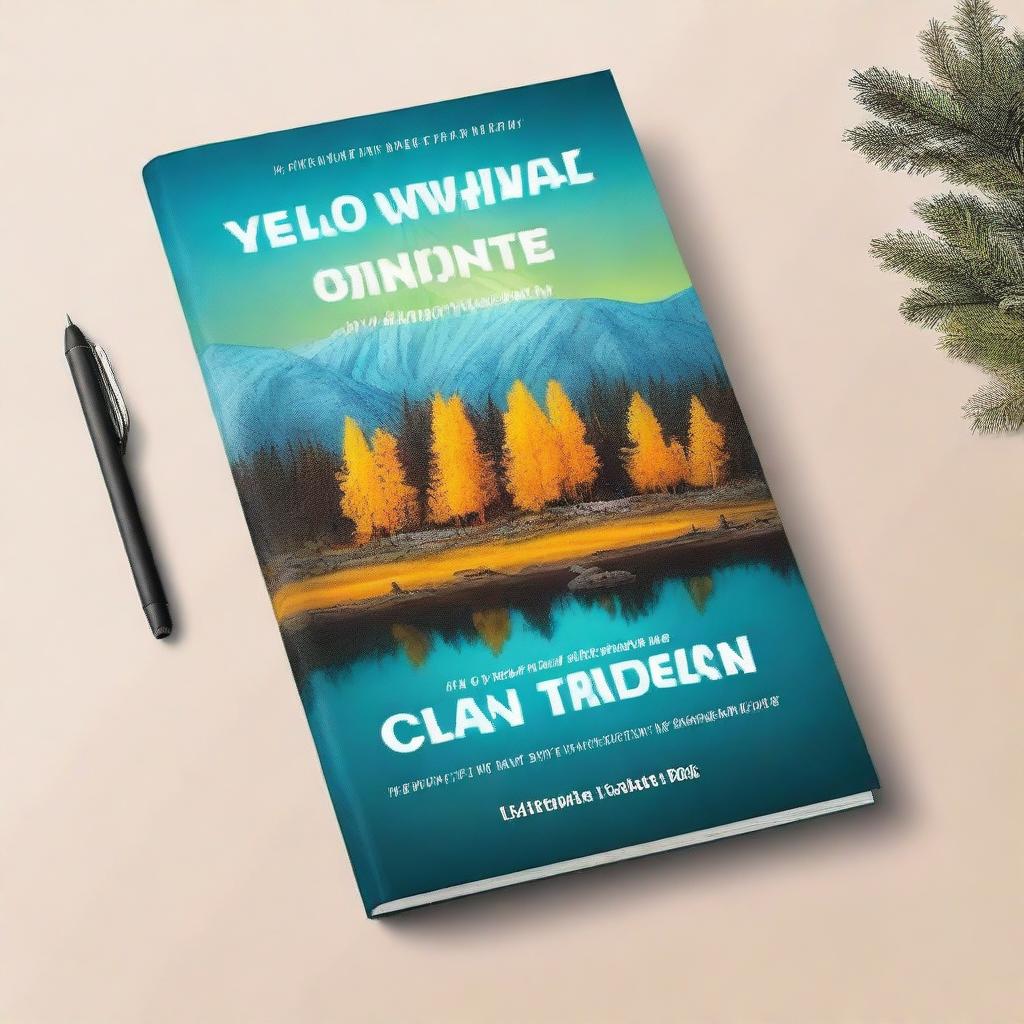 Create an ebook mockup for 'Yellowknife Travel Guide 2025: Experience an unforgettable adventure in the Northwest Territories of Canada