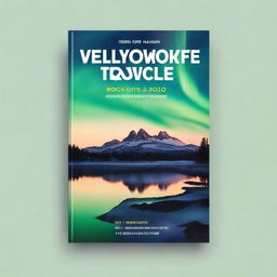 Create an ebook mockup for 'Yellowknife Travel Guide 2025: Experience an unforgettable adventure in the Northwest Territories of Canada