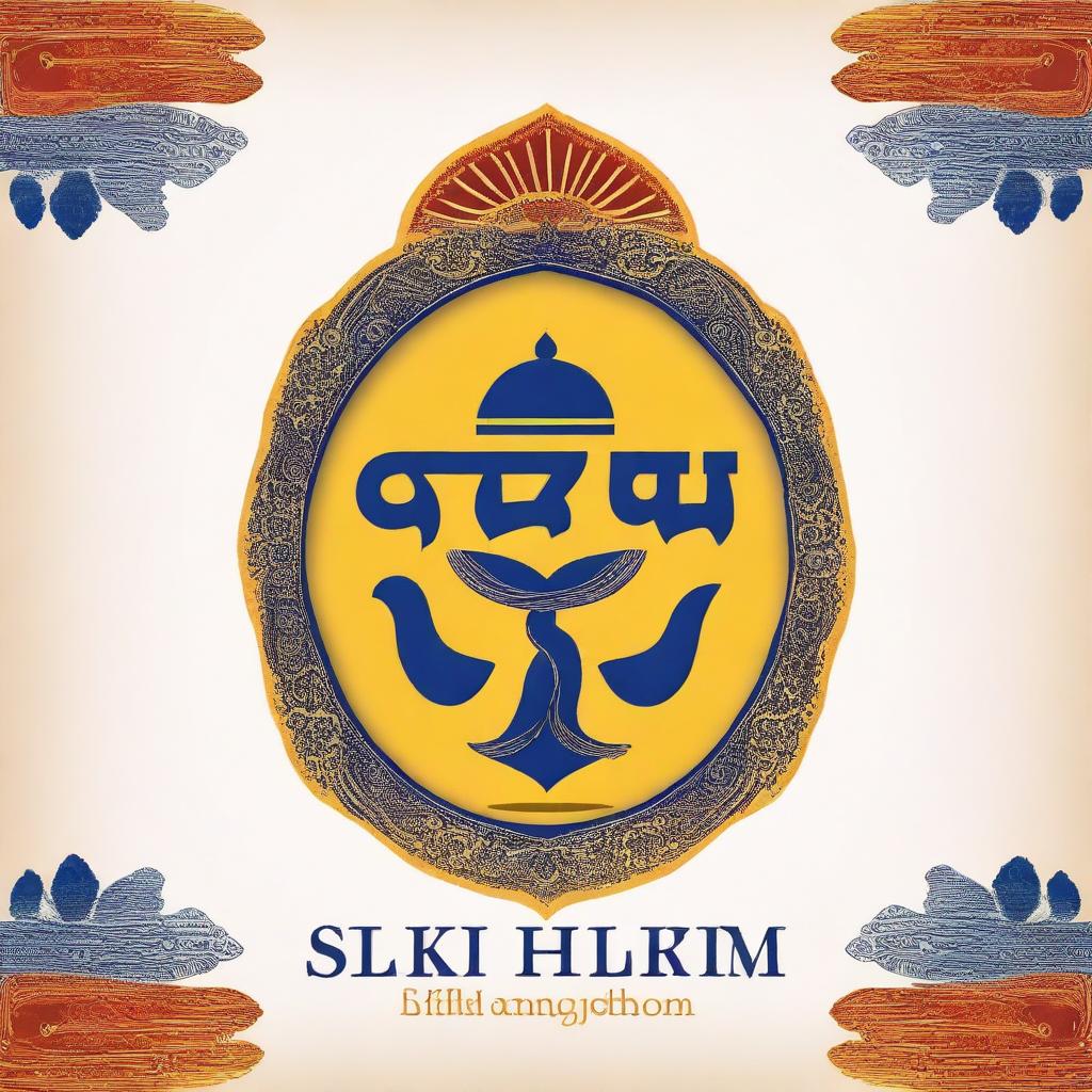 Create a book cover for a book titled 'The Sikhism'