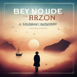 Design an ebook cover titled 'Beyond the Horizon: A Journey of Discovery'