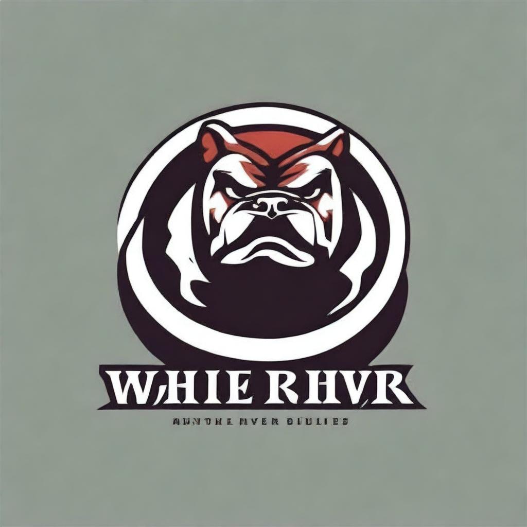 Create a professional logo for White River Monster Bullies