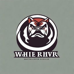 Create a professional logo for White River Monster Bullies