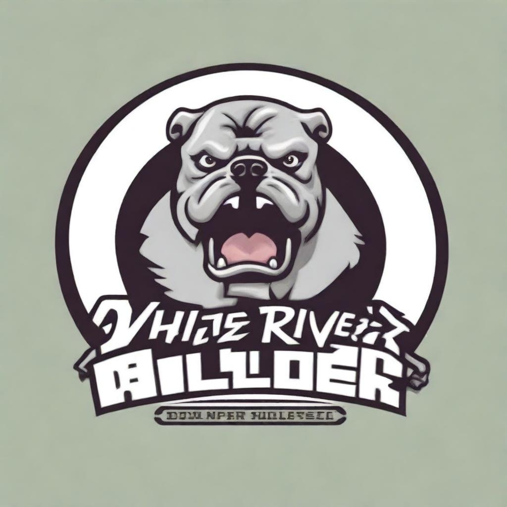 Create a professional logo for White River Monster Bullies