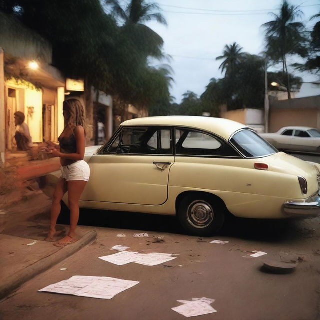 Uma pessoa tentando se auto-sabotar, com uma expressão de frustração e desespero