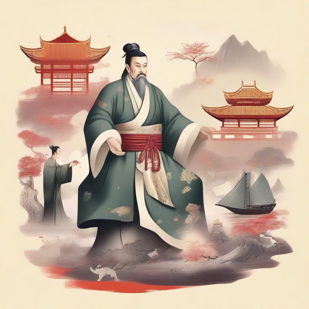 Create an image depicting the legendary life of Su Yu