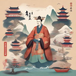 Create an image depicting the legendary life of Su Yu