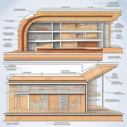 A detailed and informative tutorial image explaining cross-sections in civil engineering