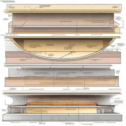 A detailed and informative tutorial image explaining cross-sections in civil engineering