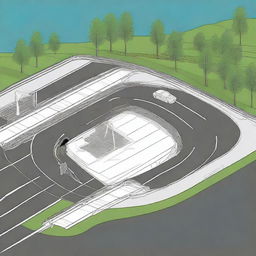 A detailed and informative tutorial image explaining road cross-sections in civil engineering using AutoCAD Civil 3D